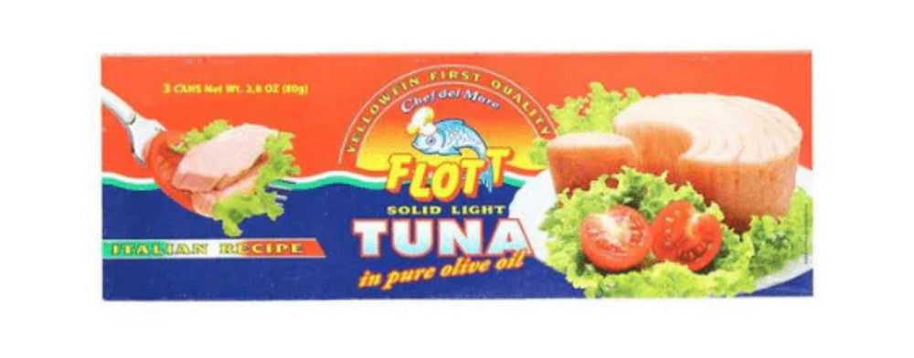 2.8 oz Flott Solid Light Tuna (3 Cans)