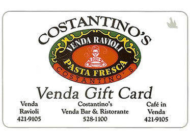 $25 Costantino's Venda Gift Card - VendaRavioli