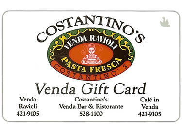 $50 Costantino's Venda Gift Card - VendaRavioli