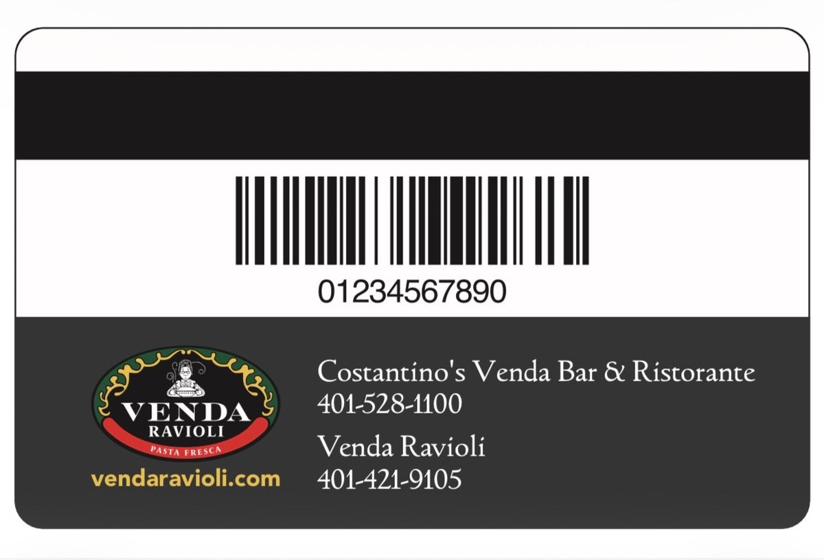 $25 Costantino's Venda Gift Cards - VendaRavioli