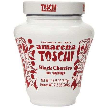 18oz Toschi Black Cherries In Syrup - VendaRavioli