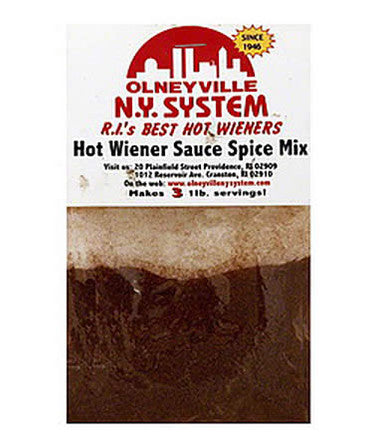 Olneyville NY System Hot Wiener Sauce Mix - VendaRavioli
